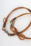 Knotted leather necklace
