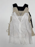 Mocha Strap Sleeveless Blouse