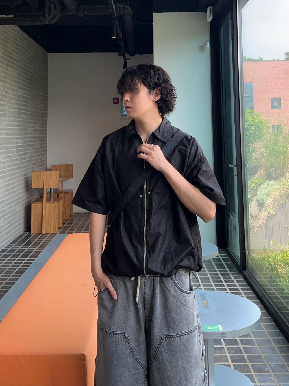 【KOOLOSET】Double Knee Dekki Carpenter Crop Denim KOOLOSET (クロゼット) - ダブルニーデッキカーペンタークロップ