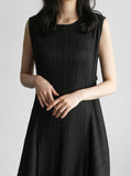 [Premium] Solean Pleated Volume Sleeveless One Piece