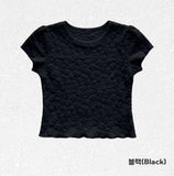 Daisy Flower Lace Feminine Short Sleeve T-shirt