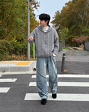 Unbalanced Balloon Denim Pants