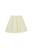 PRTN) Pintuck Flare Mid Length Skirt