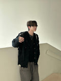 Vlet damage knit cardigan