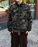 Ray Camo Hood Bomber Jacket