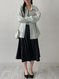 Pastel Poplin Cotton Over Fit Shirt