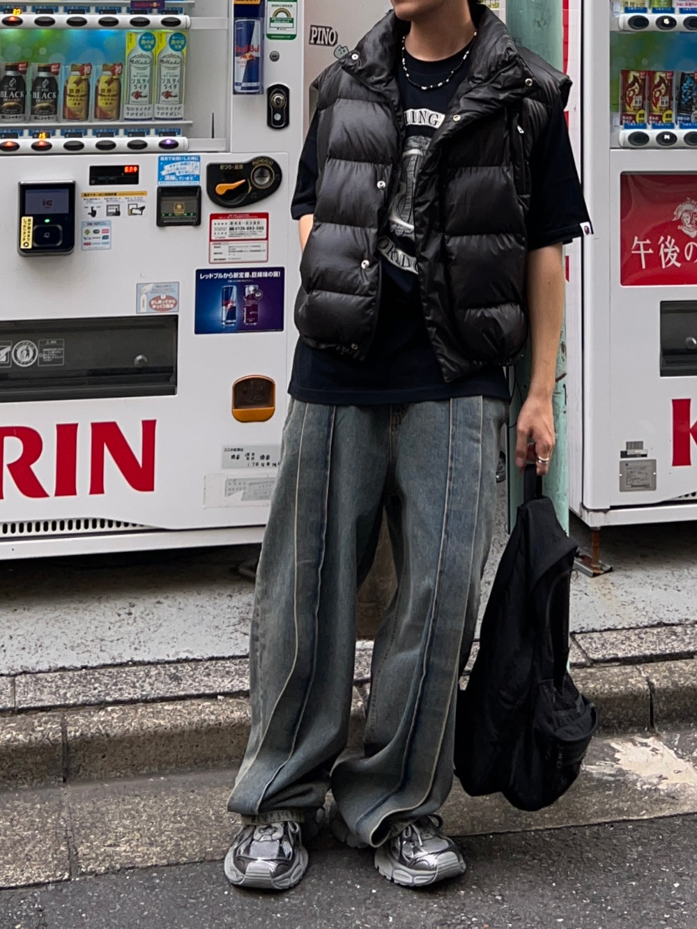 【KOOLOSET】Front Pintuck Bijo Denim KOOLOSET (クロゼット) - フロントピンタックビジョデニム