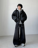 Smash Crack Wide Denim