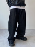 Two Pleat Black Denim