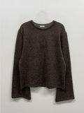 Cuffs Wool Knit T-Shirt