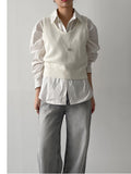 Pepper U-neck knit vest