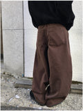 Vibrick Brown Balloon Wide Pants