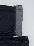 [FW/Brushed Lining] 736 Roll-Up Selvage Wide Denim Pants