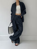 [Setup Available/Unisex] Colin Pintuck Overfit Denim Shirt Jacket
