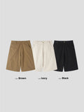 Mauve Embroidered Pocket Bermuda Shorts