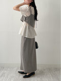[SS] Bocashi Unbalanced Layered Bustier