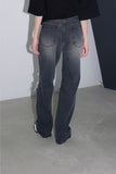 damaged washing denim