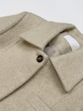 [wool95%] Sander Collar Wool Half Coat
