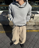 Terry Snap Crop Hoodie