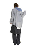 RIBBON SHIRRING BLOUSE
