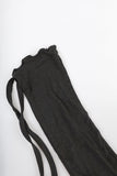 Balance string knee socks