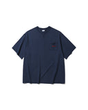 Washed Embroidered Pocket Tee