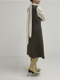 Mychel sleeveless pleated long one piece