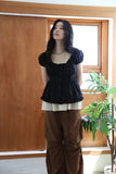 Morph shirring blouse