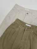 Fortune Pintuck Wide Denim Pants