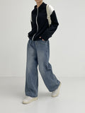 606 Balloon Wrinkle Wide Denim Pants
