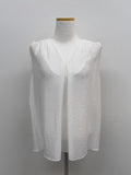 [Scarf SET] Sica V-Neck Sleeveless Blouse
