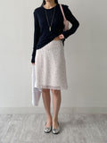 Melo Flower Chiffon Midi Skirt