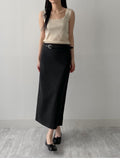 Momo Square Neck Knit Sleeveless