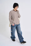 Star side patch denim pants