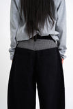 Wellington check balloon cotton pants