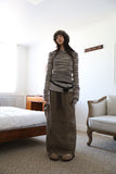 Dirk color matching long skirt