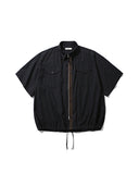 Check Zip-Up Half Shirt