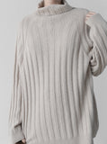 Ribbed Turtleneck Knit