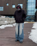 Frang washed denim pants