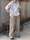 Wave shirring brushed padded pants