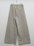 Odd High-Waisted Cotton Wide Pants