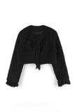 Serine boucle crop jacket