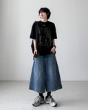 Noir Half Knit T-shirt