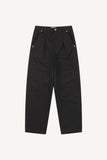 Utility Pintuck Wide Cotton Pants
