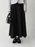 Loki Semi Banding Flared Long Skirt