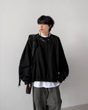 Granite Balloon Crop Sweatshirt