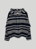Multi Stripe String Hood