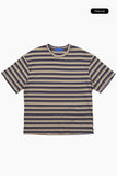 Creek stripe crop round tee