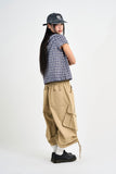 String Balloon Bermuda Pants
