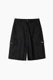 Rough-cut Bermuda shorts